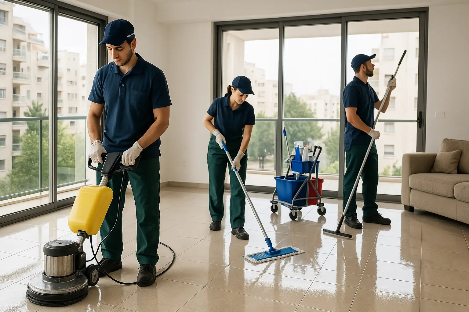 שירותי פוליש וניקיון בדירה בישראל